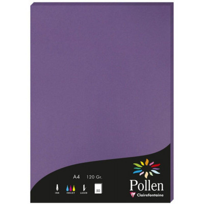 Pollen Brevpapper A4 - 50 st - Intensiv lila