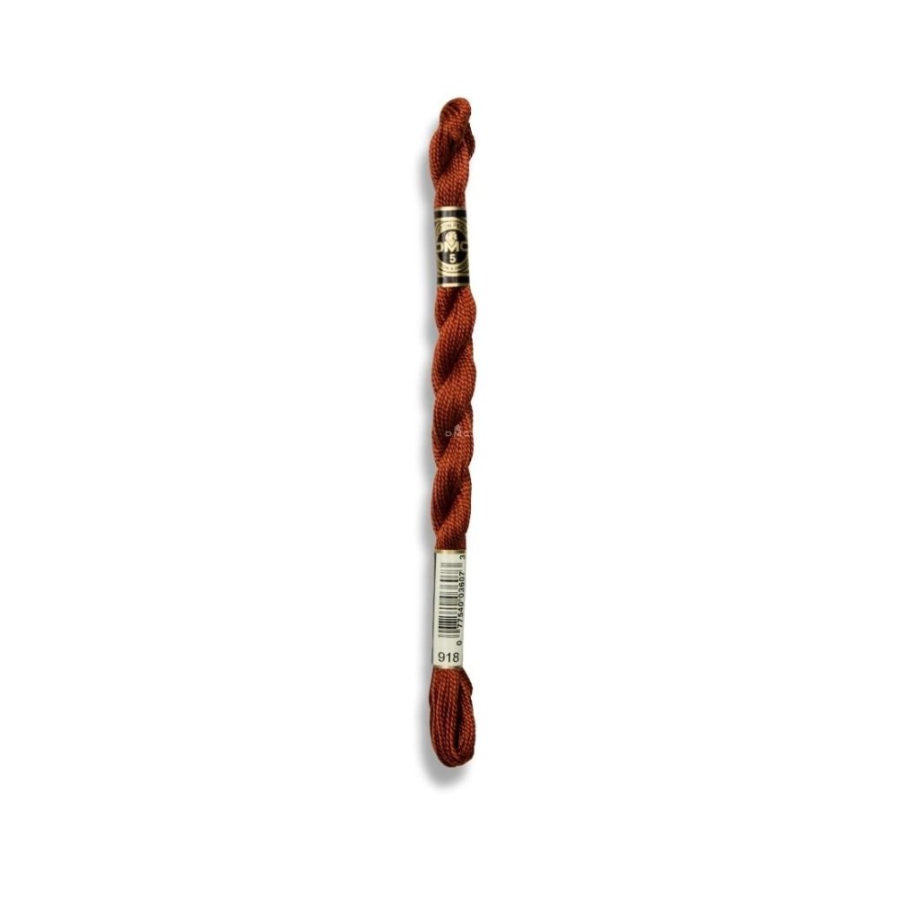 DMC Pearl Cotton Art. 115/5, 918 Dark Red Copper - Broderigarn, Garn, Sticka & virka