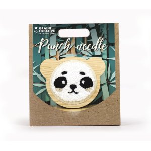 Punch needle-kit panda 15 cm Punch needle-kit panda 15 cm