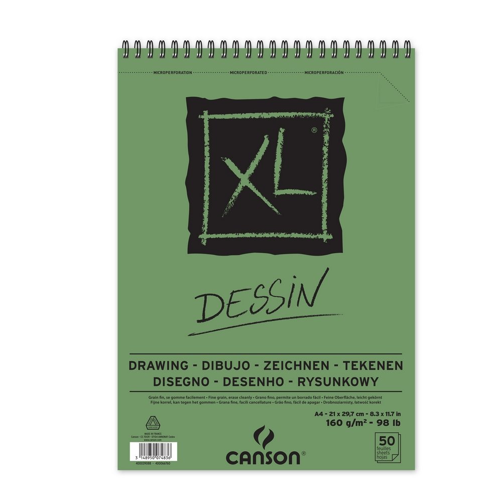 Canson XL Dessin 160 g - A4 - Tegneblok, Blok