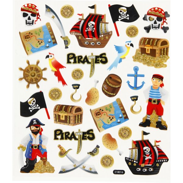 Klistermärken - pirater Klistermärken - pirater