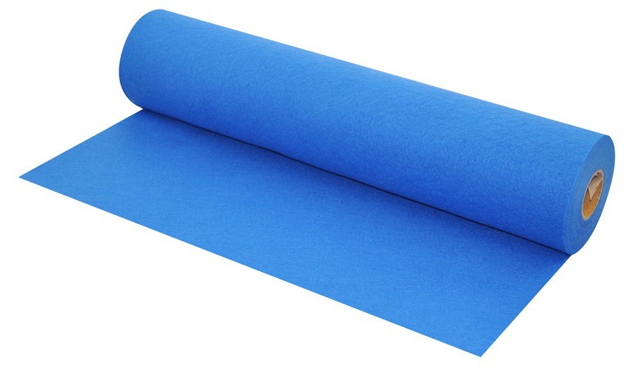 Filtrulle blå - Filt stof, Filt & filtark, Stof