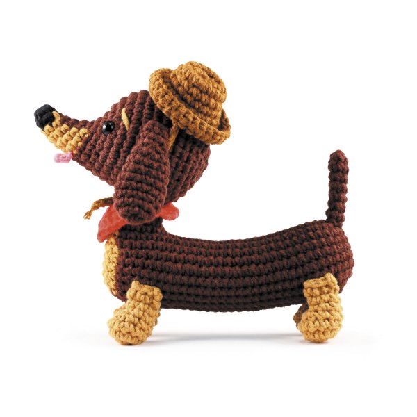 Amigurumi garn i bomull, chokladbrun, 27 g Amigurumi garn i bomull, chokladbrun, 27 g