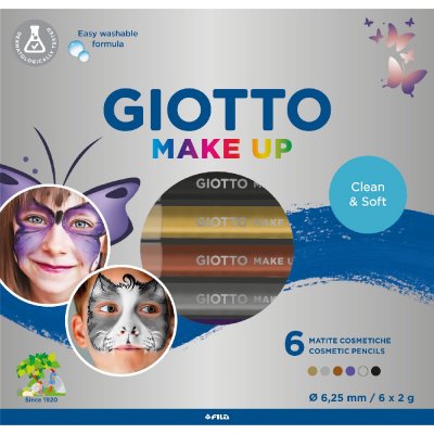 Sminkpenna Giotto 6-pack - Metallic