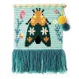 Broderikit med fj�rilsdesign i canvas