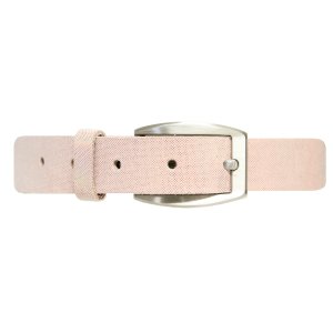 Damb�lte i kalvl�der - Rosa - 105 cm