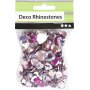 Rhinestones - lilla - 6+10+14 mm - 252 stk