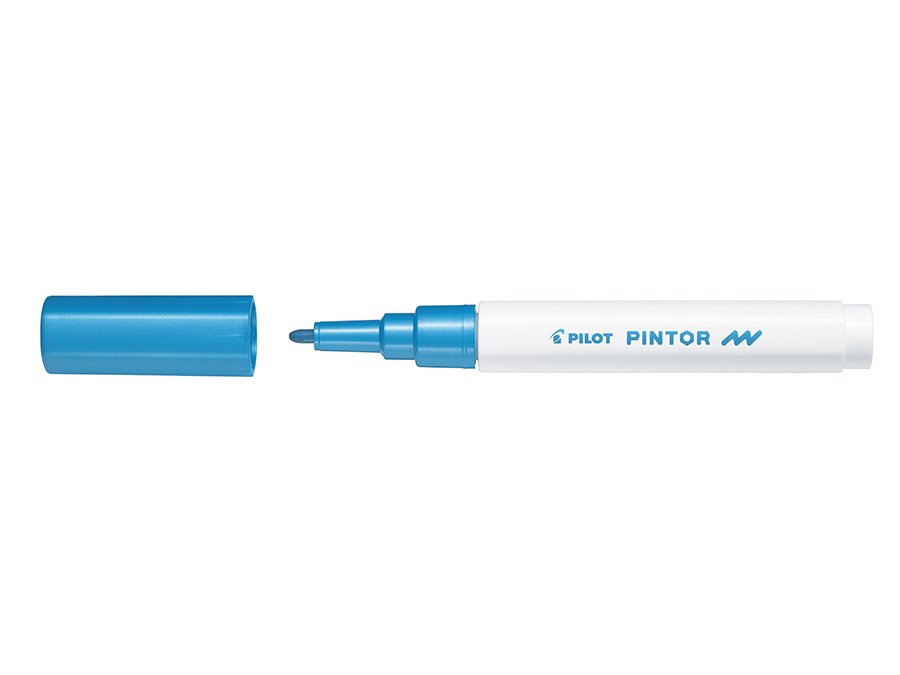 Fiberpen Pilot Pintor - (Fin) - Metallic Blå - Fiberpenne, Penne, Penne, kridt & tusch
