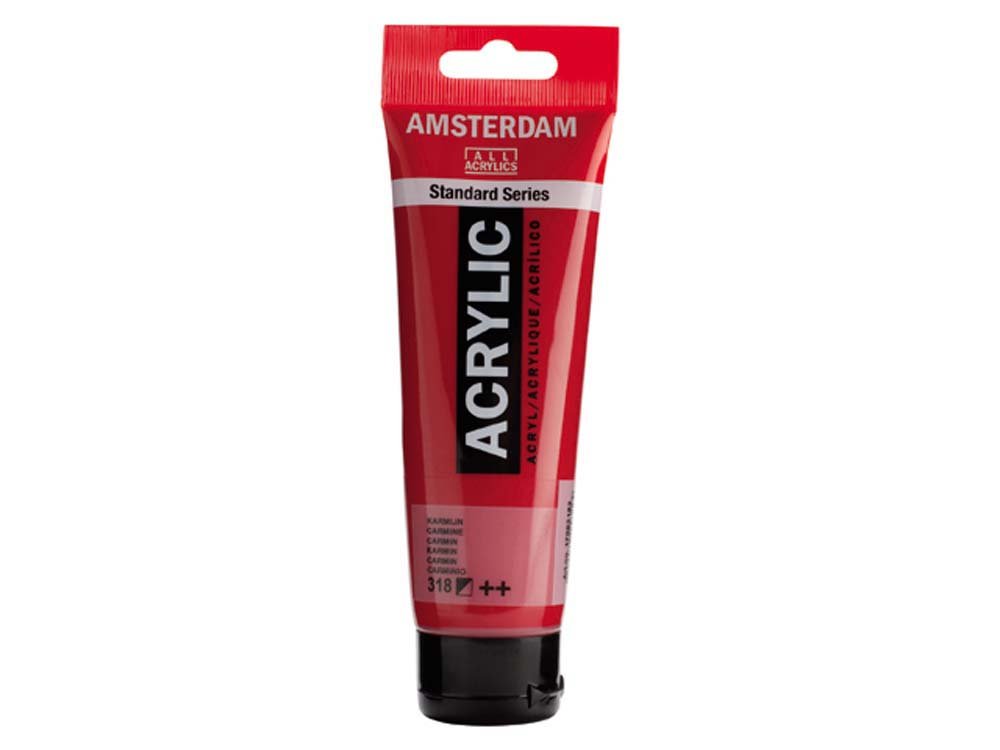 Amsterdam Akrylmaling 120 ml - Karminrød - Akrylfarver, Kunstnerfarver