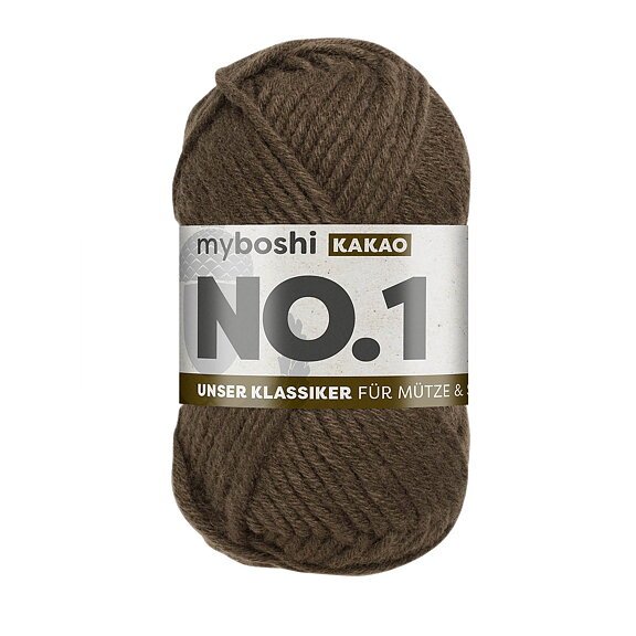 Myboshi No.1 - 50 g - Kakao - Myboshi garn, Garn, Strikke, hækle, knytte og væve