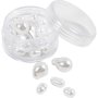 Vaxpärlor ovala 6–14 mm Blandade färger 30 st Vaxpärlor ovala 6–14 mm Blandade färger 30 st