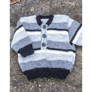 Strikkemnster - Stripete genser (18 mneder og 4 r)