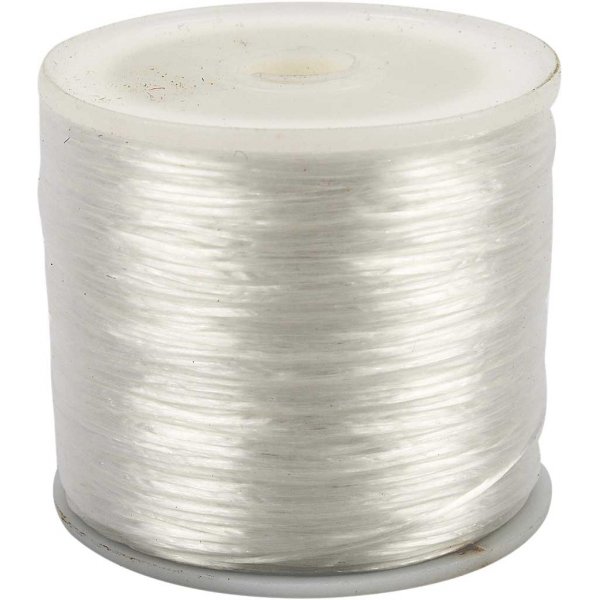 Elastisk smyckestråd - Ø1 mm - flat - 100 m Elastisk smyckestråd - Ø1 mm - flat - 100 m