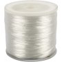 Elastisk smykketrd - 1 mm - flat - 100 m