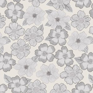 Vaxduk med Blossom motiv - Gr�