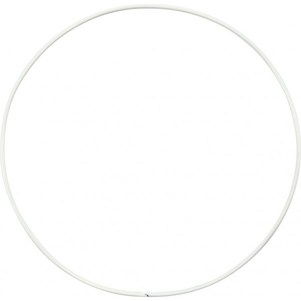 Metallring - vit - Ø15 cm - 10 st Metallring - vit - Ø15 cm - 10 st