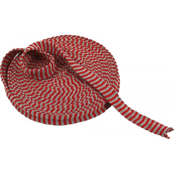 Tubstickad vv - B22 mm - julrd/gr - 10 m