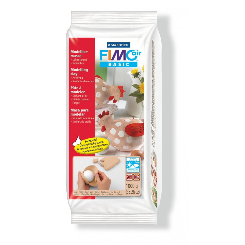 Modellera Fimo Air Basic 1000g - Persika - Fimolera, Modellera, Pyssel för barn, Hobbymaterial, Pyssla