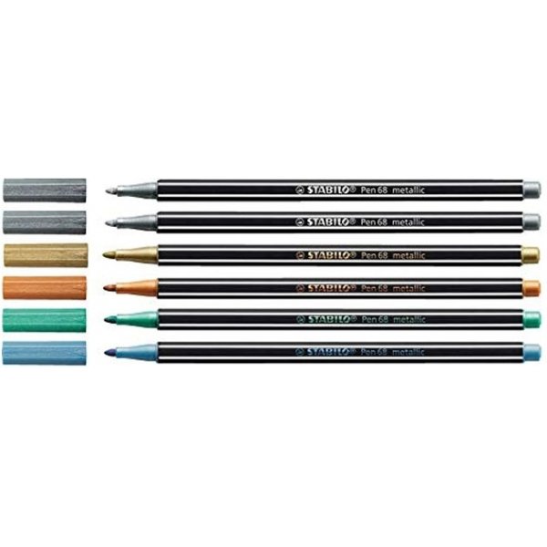 Fiberpenna Pen 68 Metalletui - 6 pack Fiberpenna Pen 68 Metalletui - 6 pack
