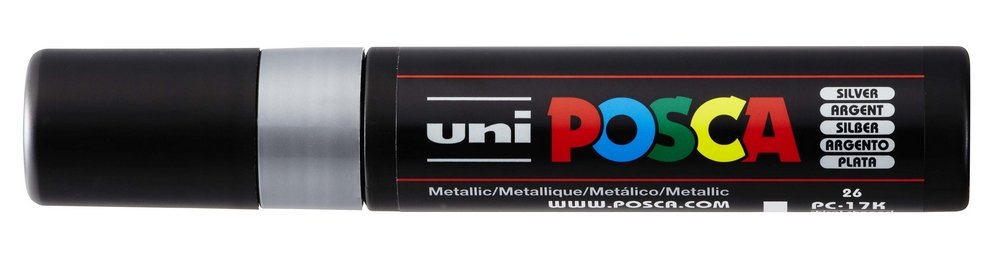 Uni Posca PC-17K - Sølv (805) - Posca-penne, Markers, Penne, Penne, kridt & tusch