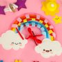Sensorisk aktivitetsrygs�k prinsesse 28 x 25 cm lyser�d