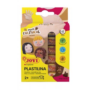 Lera - Jovi Plastilina - 6-pack i blandade frger 15 g