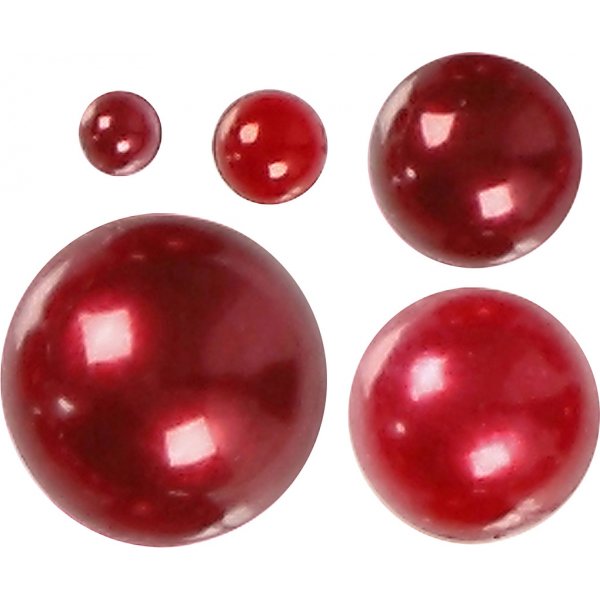 Rhinestones - röd - 2-8 mm - 140 st Rhinestones - röd - 2-8 mm - 140 st