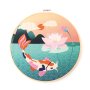 Punch needle-kit med koifisk, 25 cm