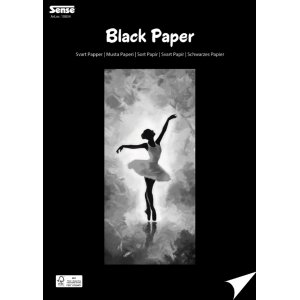 Svart papper A4 160 g 30 blad FSC�