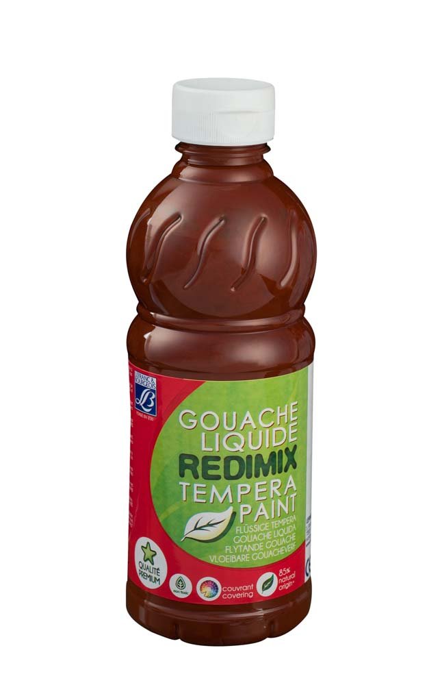 Skolefarve L&B Redimix 500 ml - Brændt Sienna - Gouache, Kunstnerfarver