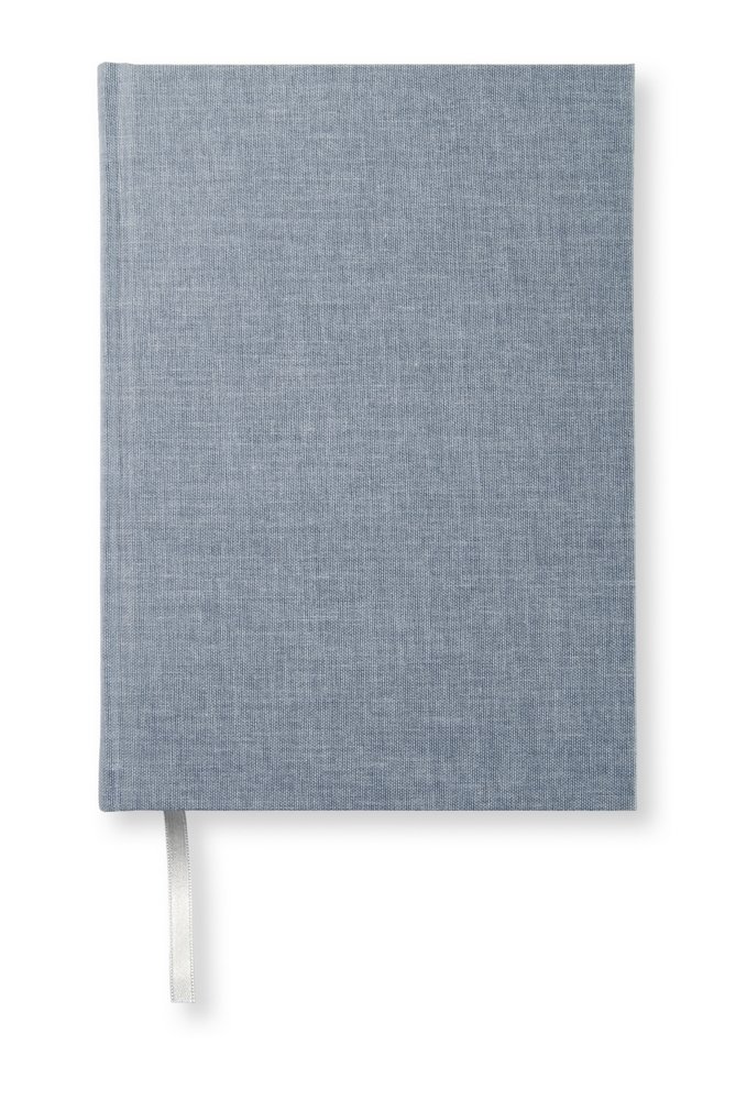 Blank Book Tekstil A5 Blank - Denim - Skitseblok, Blok