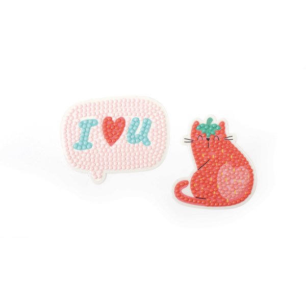 Diamond painting stickers f�r barn - djur, 18 st