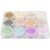 Rocaille perler - pastelfarver - 12 x 17 g