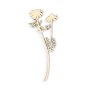 Set med 10 plywoodblommor, ca 24 cm, 4 mm tjocka Set med 10 plywoodblommor, ca 24 cm, 4 mm tjocka