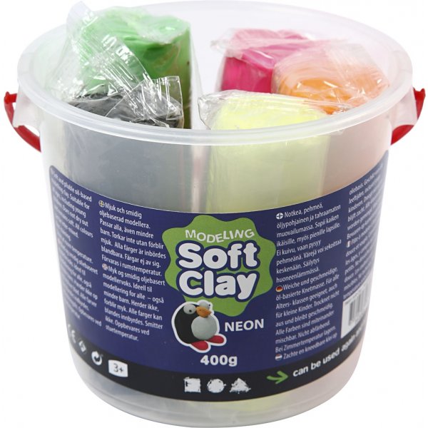 Modellera - neonfärger - 400 g Modellera - neonfärger - 400 g