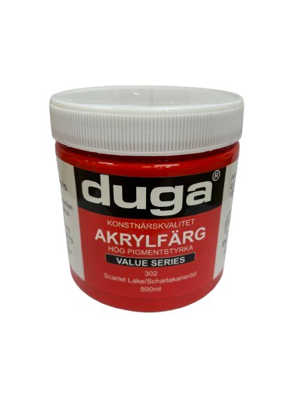 F�rg akryl 500ml -Scharlakansr�d