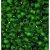 Rocaillespärlor matta genomskinliga ø 2,6 mm - mörkgrön 500 g