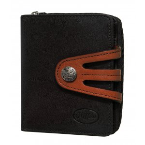 Dampl�nbok i oxl�der - Svart/brun