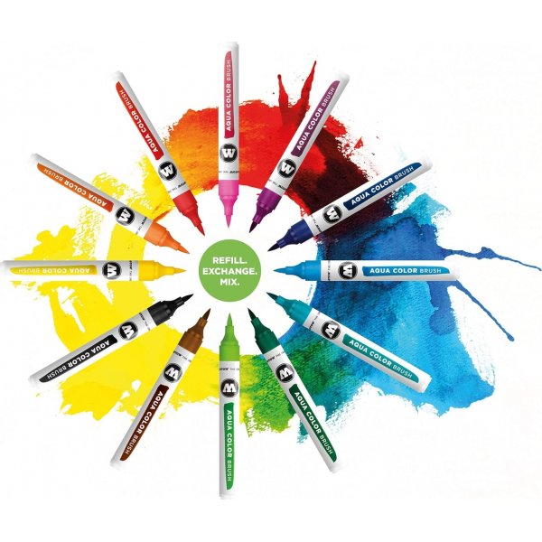 Akvarellmarker Molotow Aqua Color Brush Akvarellmarker Molotow Aqua Color Brush