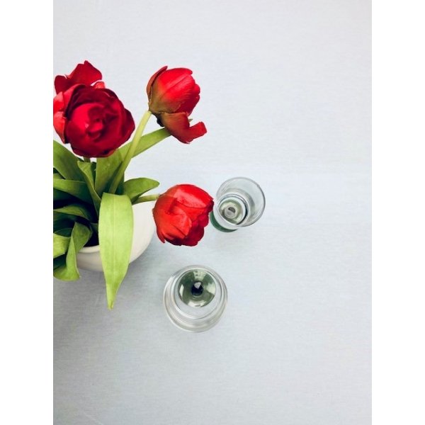 Ljusbl� enf�rgad textilvaxduk