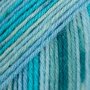 DROPS Fabel Print garn 50g - Blue lagoon (340)