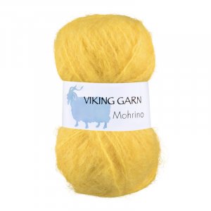 Viking garn Mohrino 50g - Gul (540)