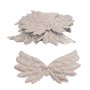 Änglavingar vadderade 5 × 3 cm 10 st - Silver Änglavingar vadderade 5 × 3 cm 10 st - Silver