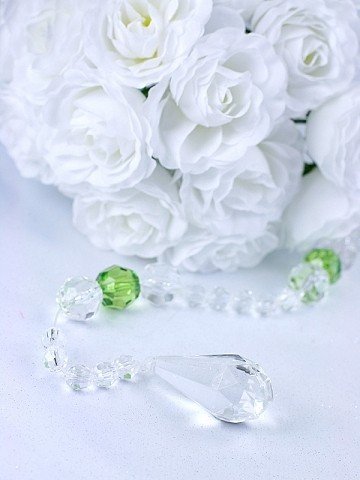 Kristallh�ngen - Droppar 23 x 51 mm 5 st