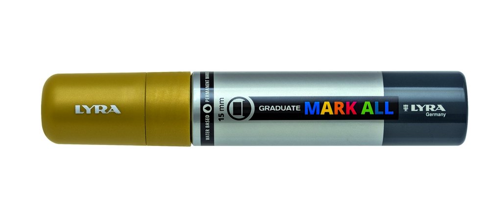 Merk alle 15 mm Gold - Lyra Mark All, Markers, Penner, Penner, fargestifter og blekk
