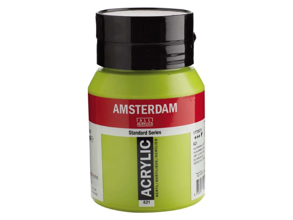 Amsterdam Akrylmaling 500 ml - Olivengrøn Lys - Akrylfarver, Kunstnerfarver