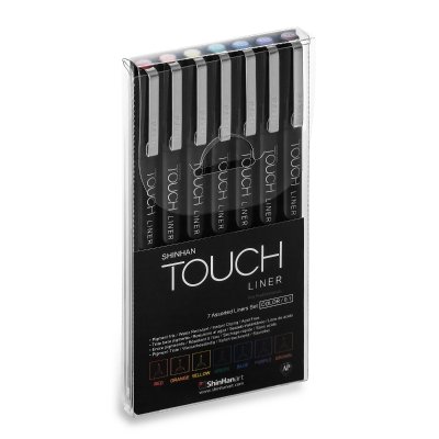 Touch Fineliner 0,1 mm - 7 farger
