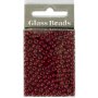 Rocaillepärlor 4 mm matt frozen Rödbrun 25 g Rocaillepärlor 4 mm matt frozen Rödbrun 25 g