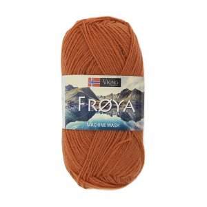 Viking garn Frya 50g - Orange (236)