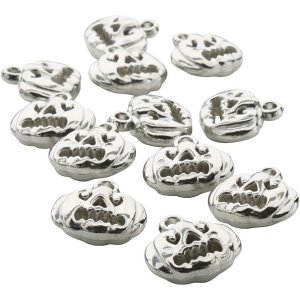 Pumpaberlocker plast metallic-look 16x16 mm ca 50 st Pumpaberlocker plast metallic-look 16x16 mm ca 50 st